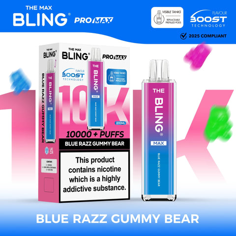 The Crystal Bling Max 10000 Prefilled Vape Pod Kit Box of 5 - Vapeshopdistro