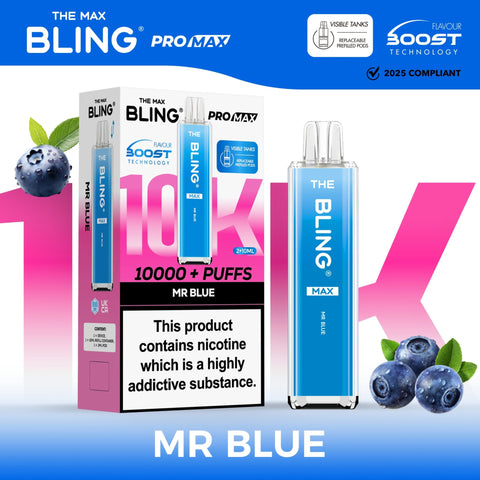 The Crystal Bling Max 10000 Prefilled Vape Pod Kit Box of 5 - Vapeshopdistro