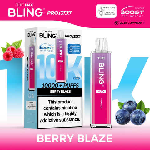 The Crystal Bling Max 10000 Prefilled Vape Pod Kit Box of 5 - Vapeshopdistro