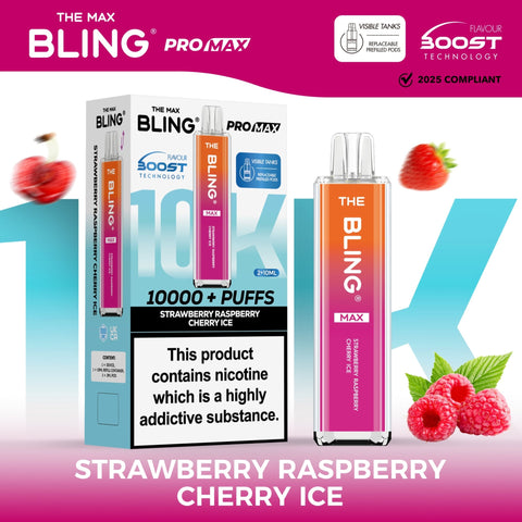 The Crystal Bling Max 10000 Prefilled Vape Pod Kit Box of 5 - Vapeshopdistro