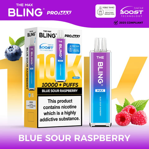 The Crystal Bling Max 10000 Prefilled Vape Pod Kit Box of 5 - Vapeshopdistro