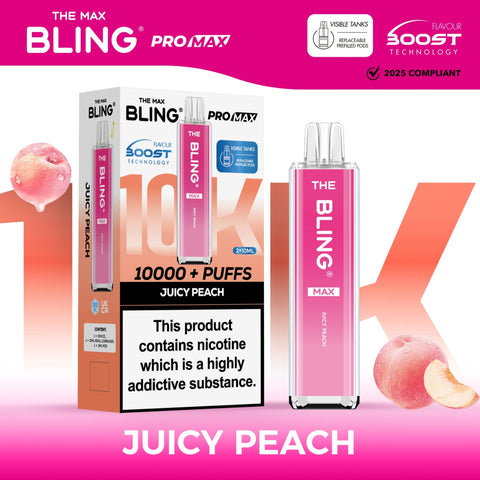 The Crystal Bling Max 10000 Prefilled Vape Pod Kit Box of 5 - Vapeshopdistro