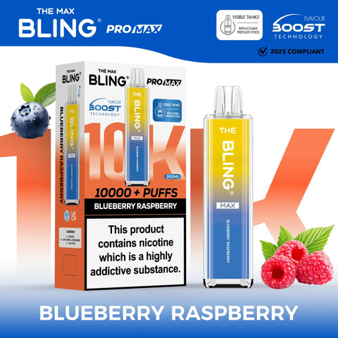 The Crystal Bling Max 10000 Prefilled Vape Pod Kit Box of 5 - Vapeshopdistro