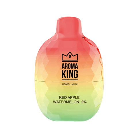 Aroma King Jewel Mini 600 Disposable Vape Pod Box of 10-Red Apple Watermelon-vapeukwholesale