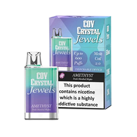 Cov Crystal Jewels 600 Disposable Vape Puff Pod Box of 10 - Vapeshopdistro