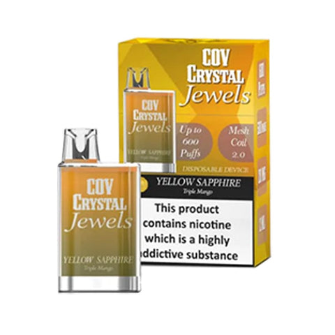Cov Crystal Jewels 600 Disposable Vape Puff Pod Box of 10 - Vapeshopdistro