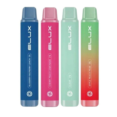 Elux Pro 600 Puffs Disposable Vape Pod Box of 10-Peach Blueberry Candy-vapeukwholesale
