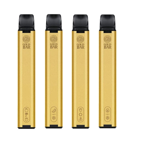Gold Bar 600 Disposable Vape Puff Pod Box of 10 - Vapeshopdistro