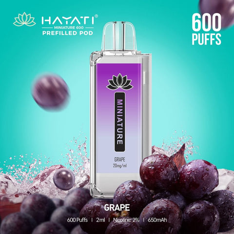 Hayati Miniature 600 Prefilled Replacement Pods - Box of 10 - Vapeshopdistro