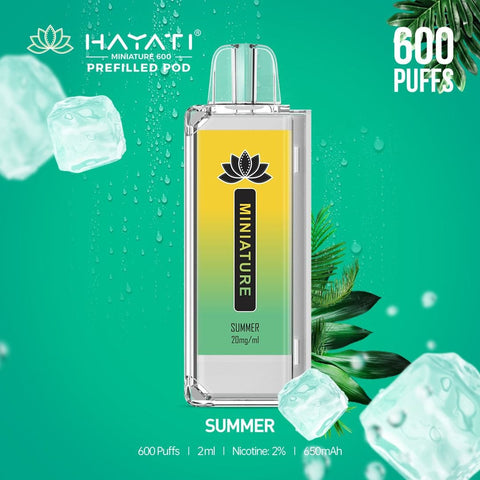 Hayati Miniature 600 Prefilled Replacement Pods - Box of 10 - Vapeshopdistro