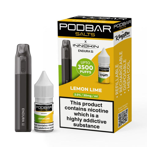 Podbar Salts + Innokin Endura S1 Pod Kit - Box of 5 - Vapeshopdistro