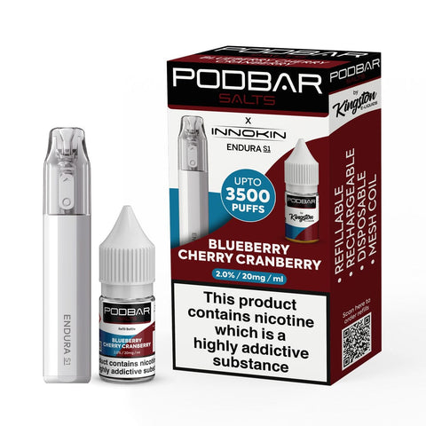 Podbar Salts + Innokin Endura S1 Pod Kit - Box of 5 - Vapeshopdistro