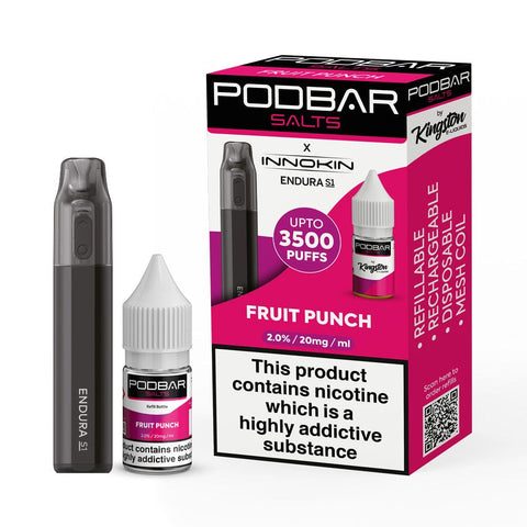 Podbar Salts + Innokin Endura S1 Pod Kit - Box of 5 - Vapeshopdistro